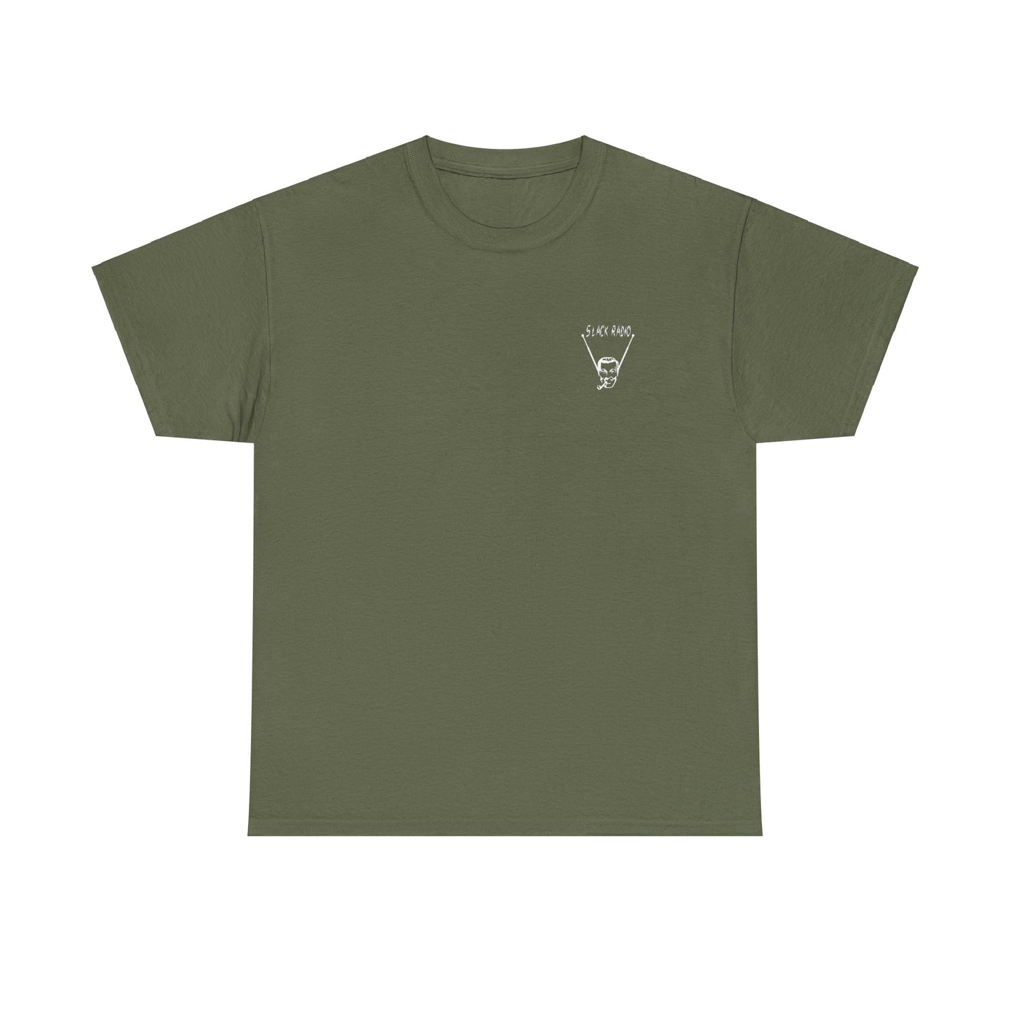 Slack Radio "Bob" Dobbs Logo Unisex Heavy Cotton Tee