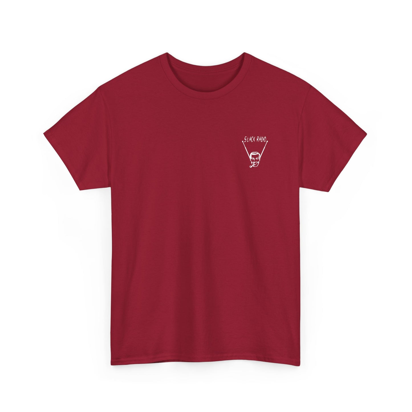 Slack Radio "Bob" Dobbs Logo Unisex Heavy Cotton Tee