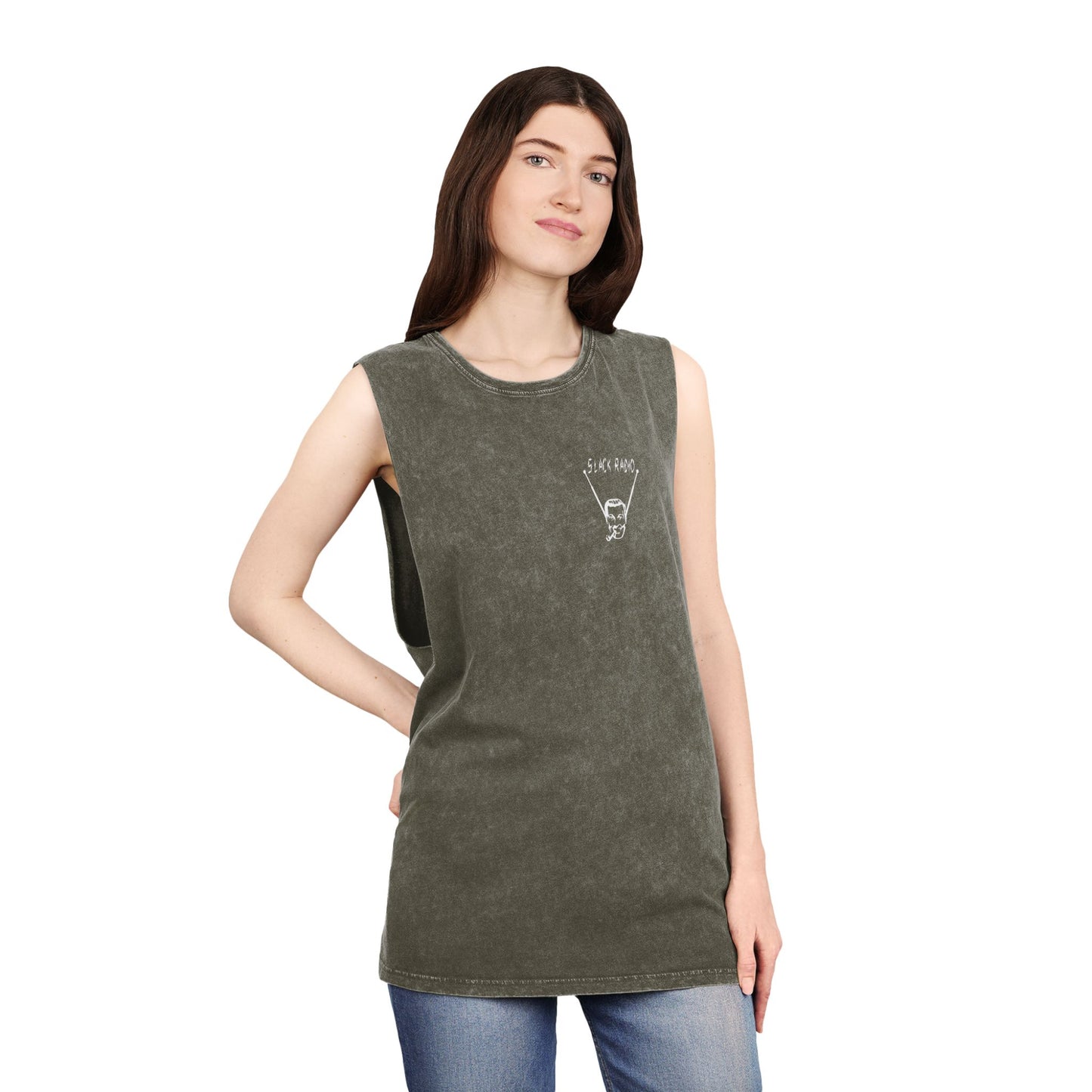 Slack Radio Unisex Stonewash Tank Top