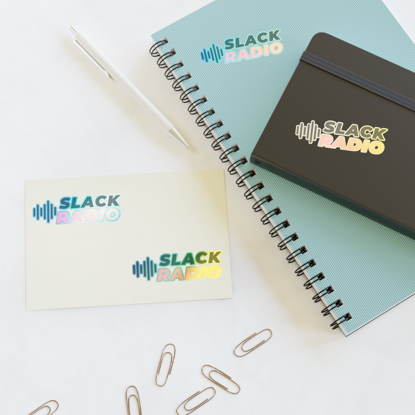 Slack Radio Logo Sticker Sheets
