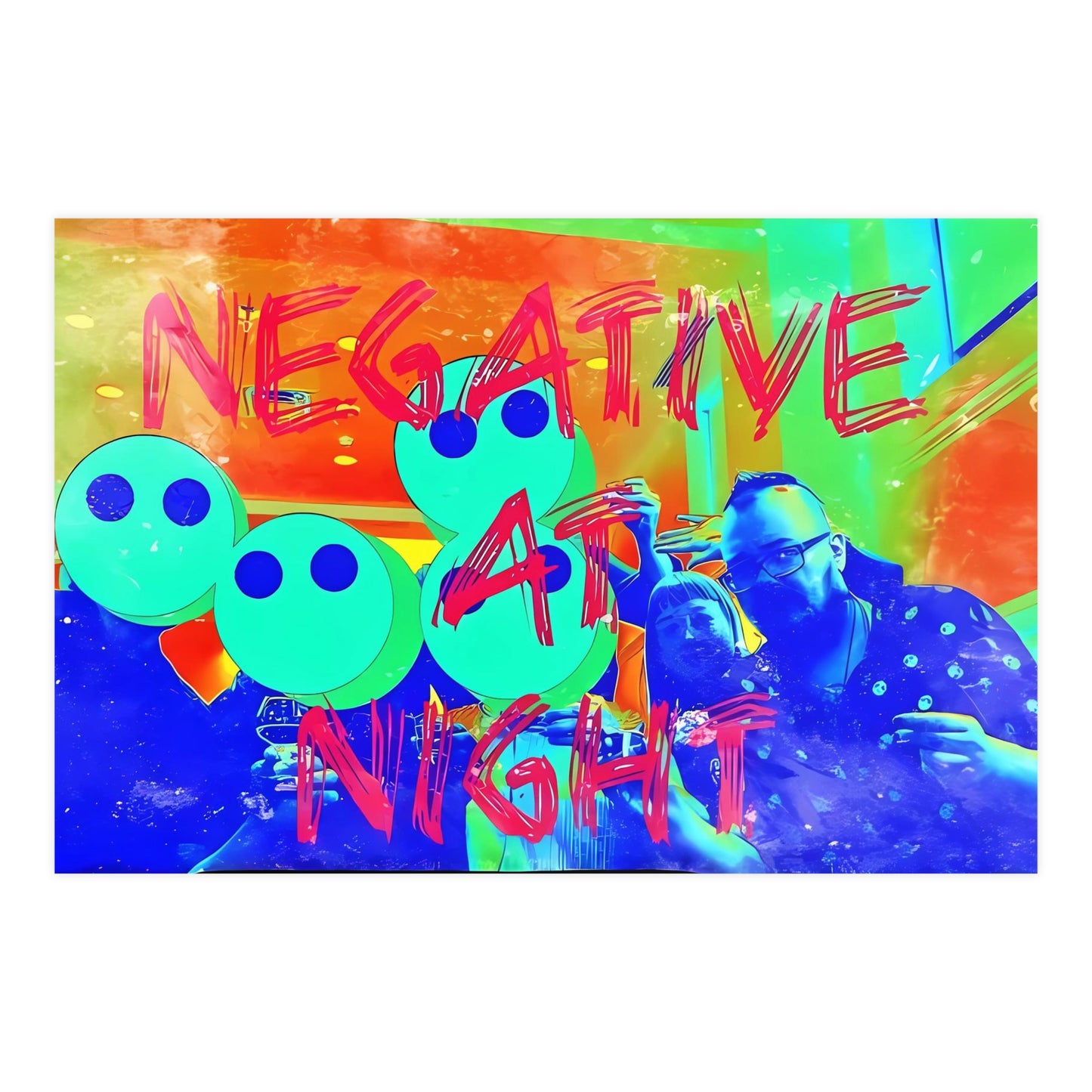 Negative At Night 1 Matte Posters