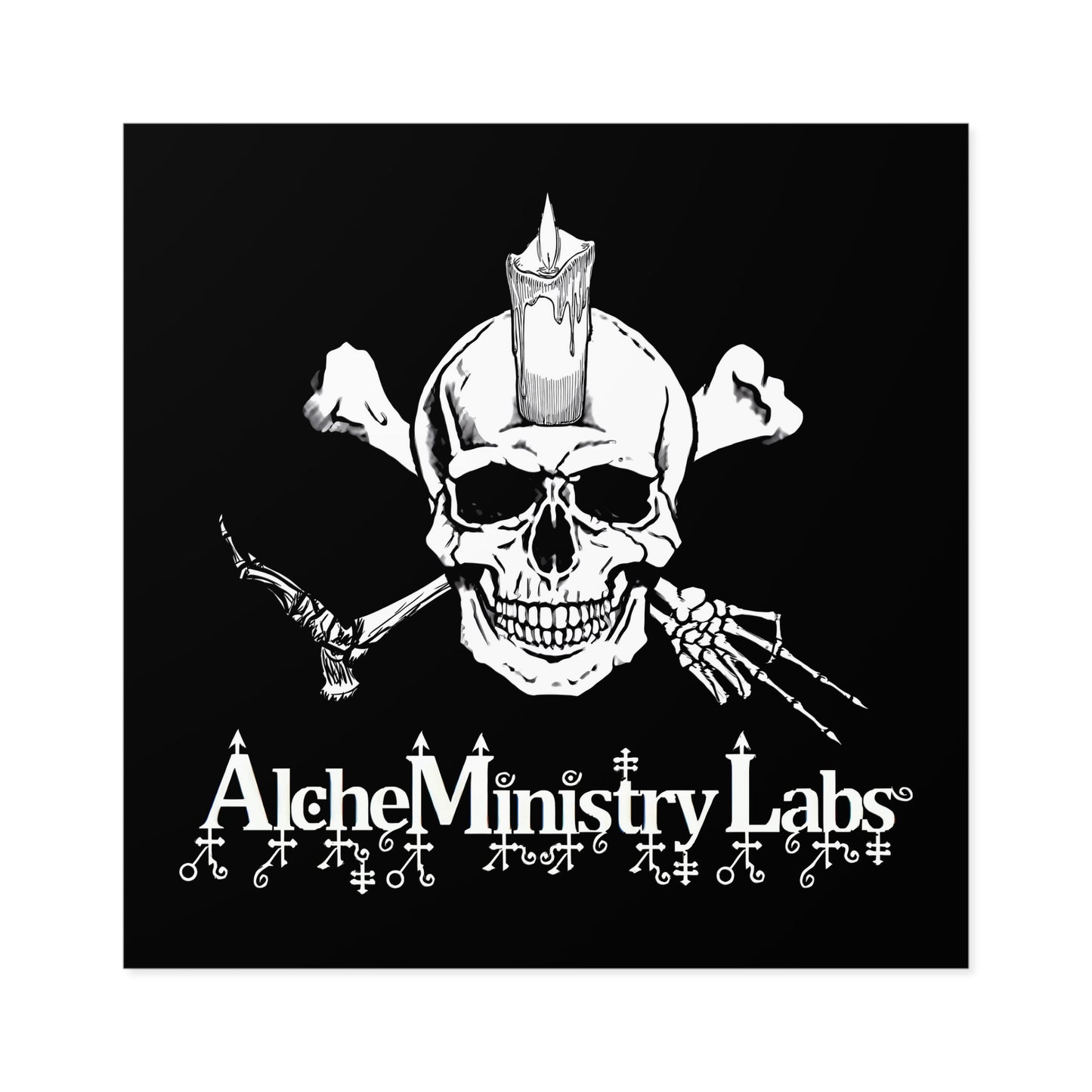 AlcheMinistry Labs Square Stickers, Indoor\Outdoor