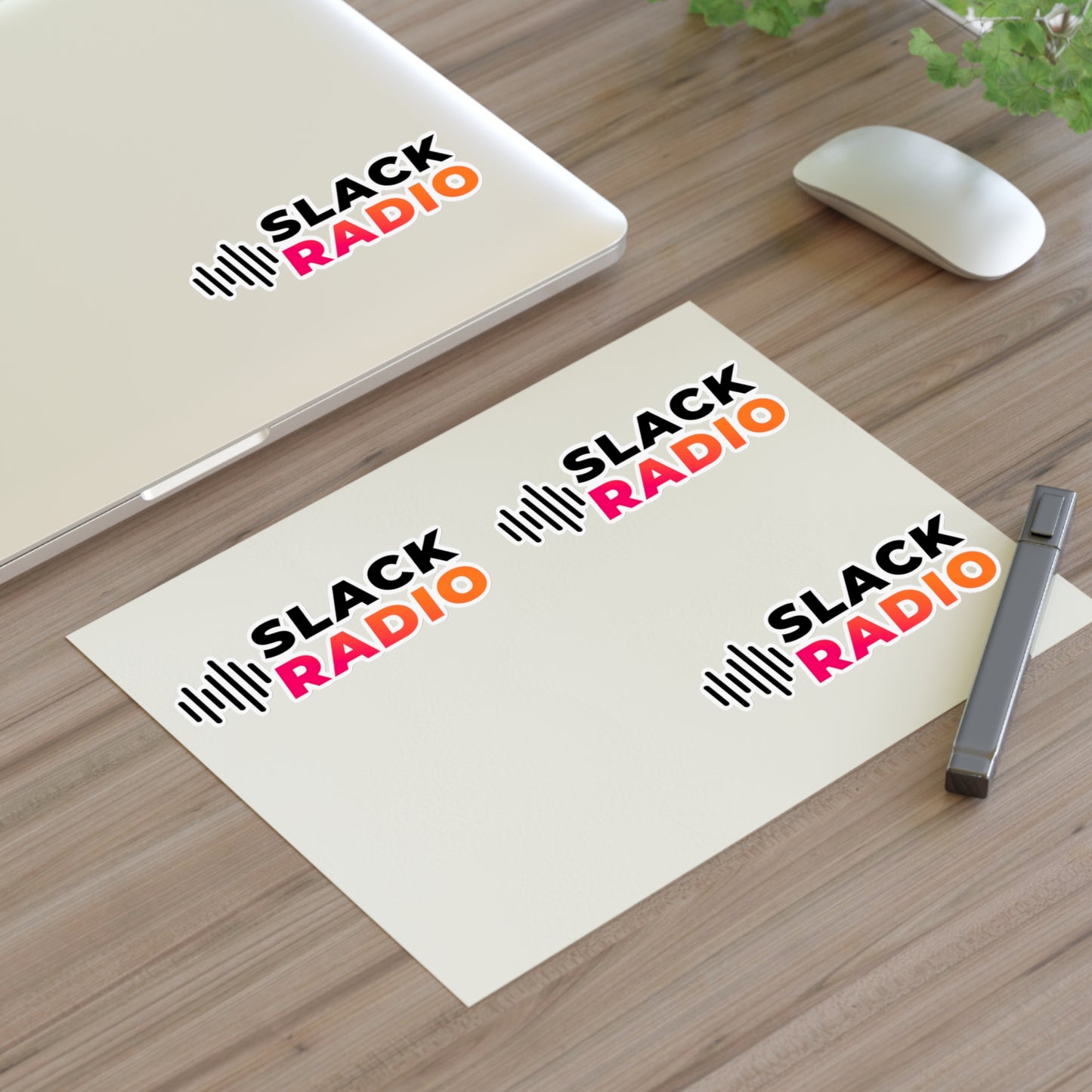 Slack Radio Logo Sticker Sheets