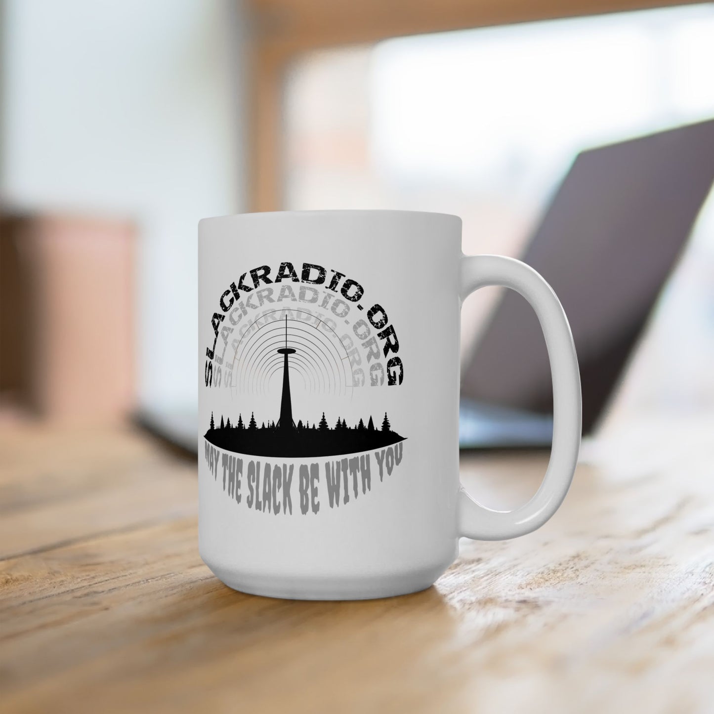 Slack Radio /"Bob" Blotter Acid White Ceramic 15 Oz. Mug