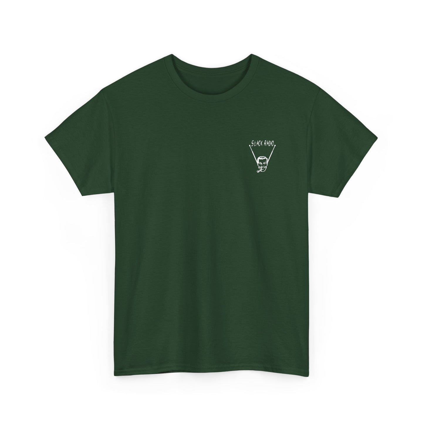 Slack Radio "Bob" Dobbs Logo Unisex Heavy Cotton Tee
