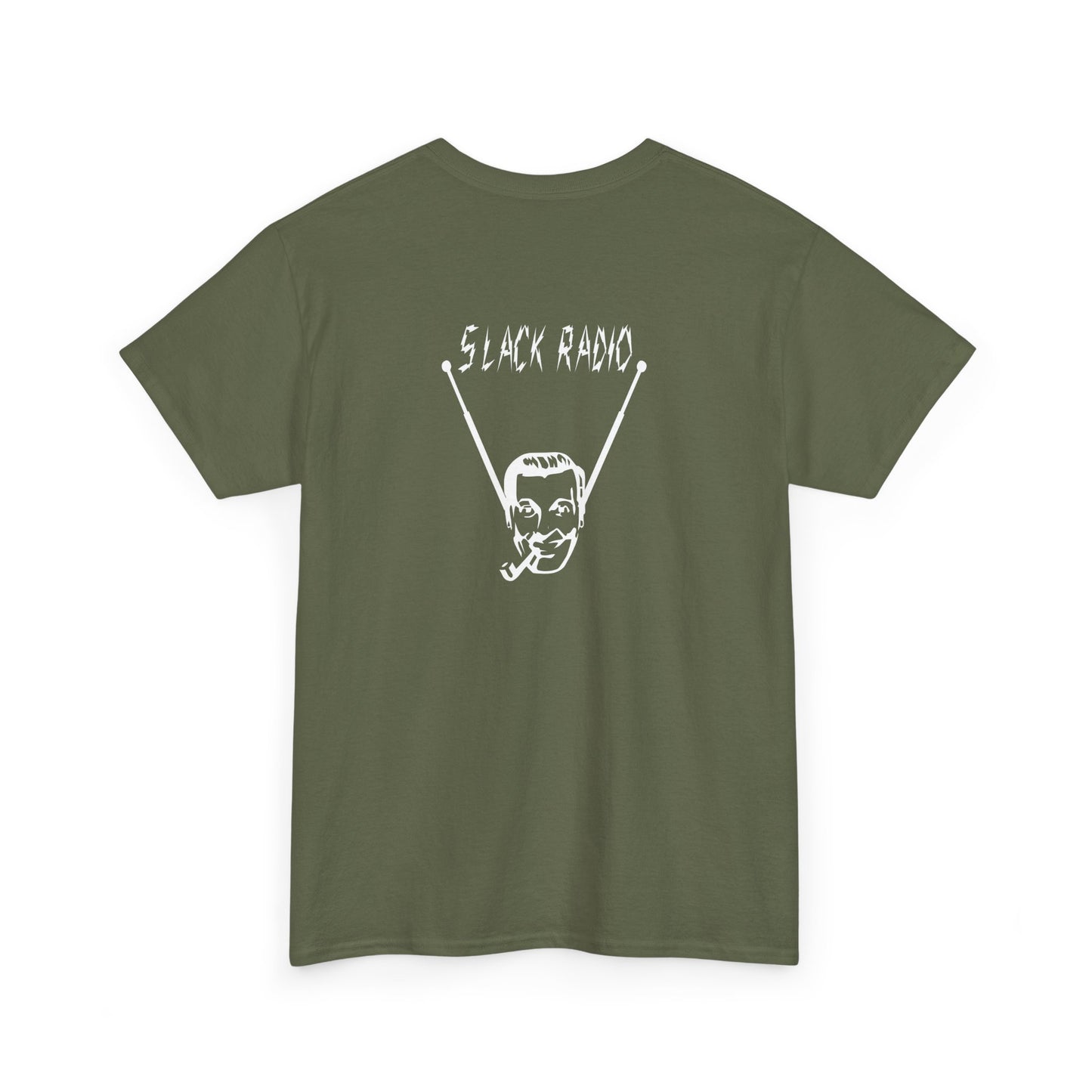 Slack Radio "Bob" Dobbs Logo Unisex Heavy Cotton Tee