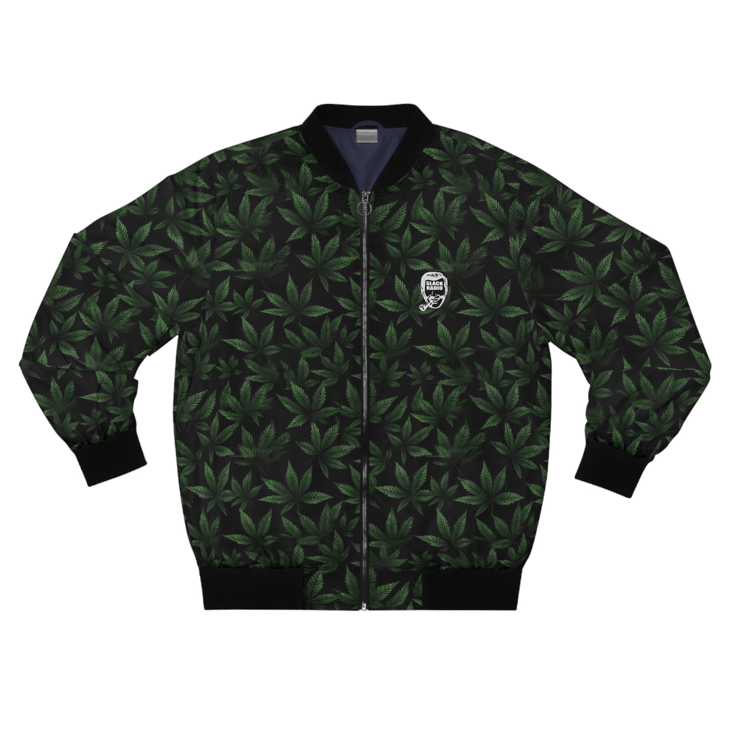Slack Radio / Cannabis Leaf Men's Bomber Jacket