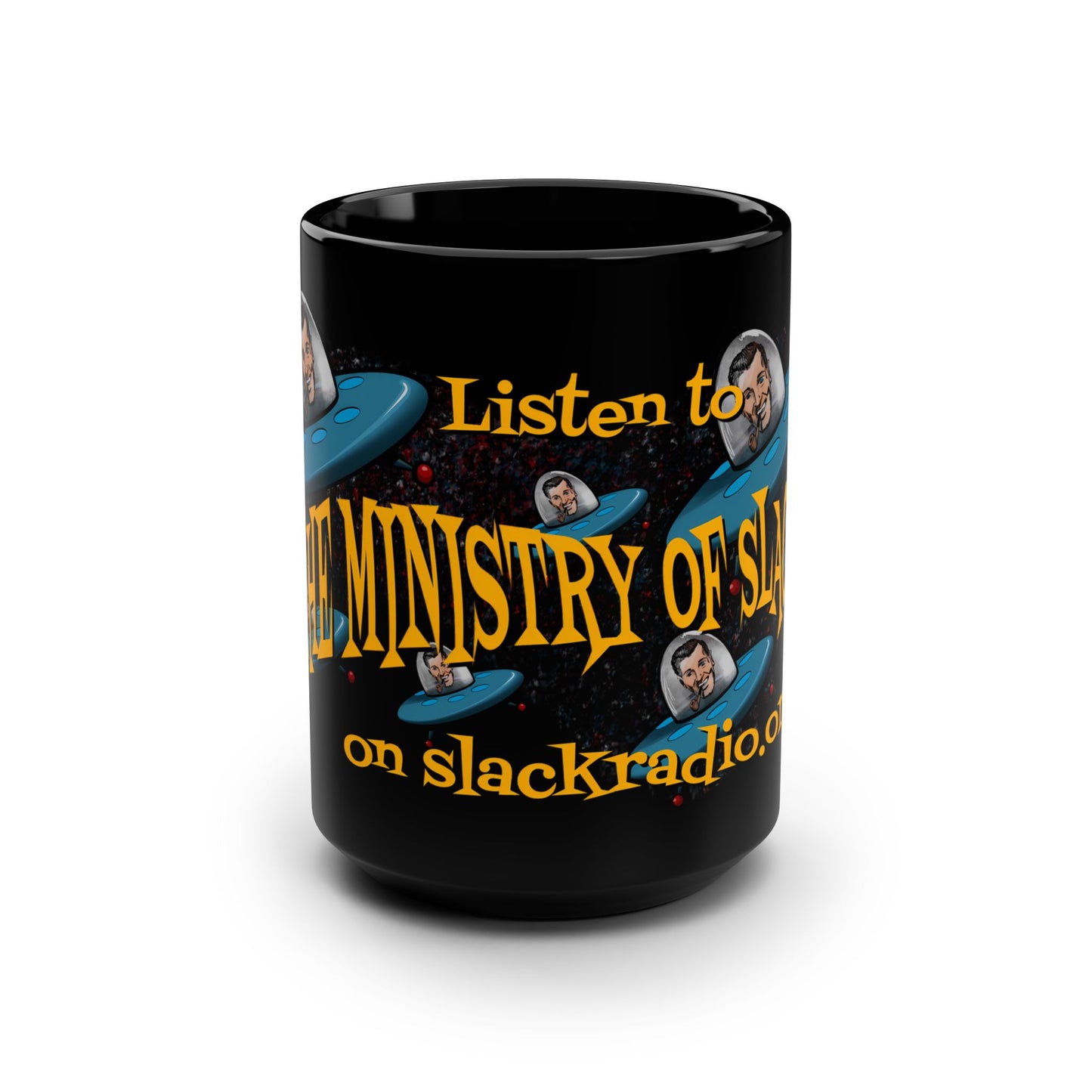 The Ministry of Slack 2 Black Mug, 15oz
