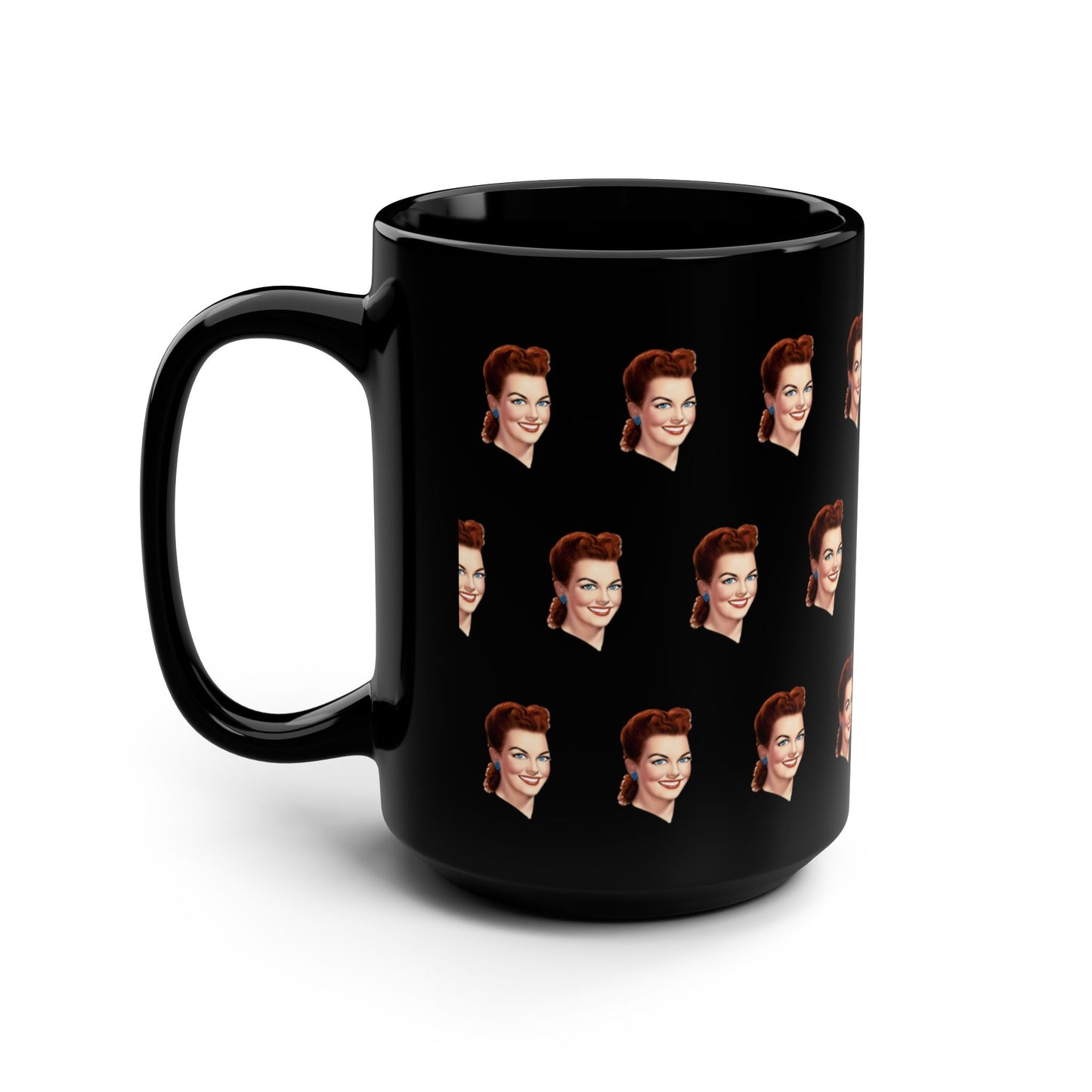 Connie Dobbs Black Mug, 15oz