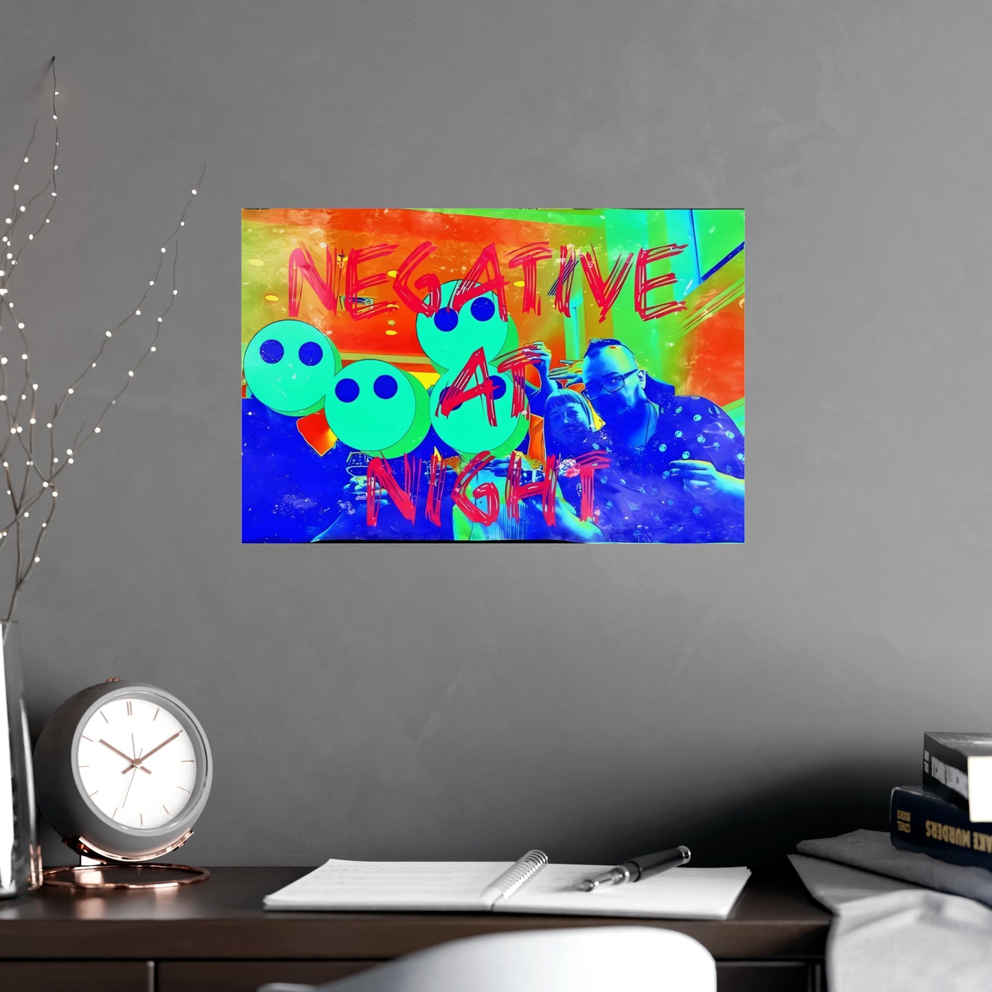 Negative At Night 1 Matte Posters