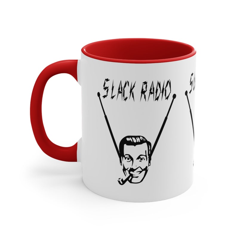 Slack Radio Logo Two Tone Coffee Mug, 11oz