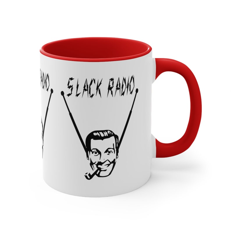 Slack Radio Logo Two Tone Coffee Mug, 11oz