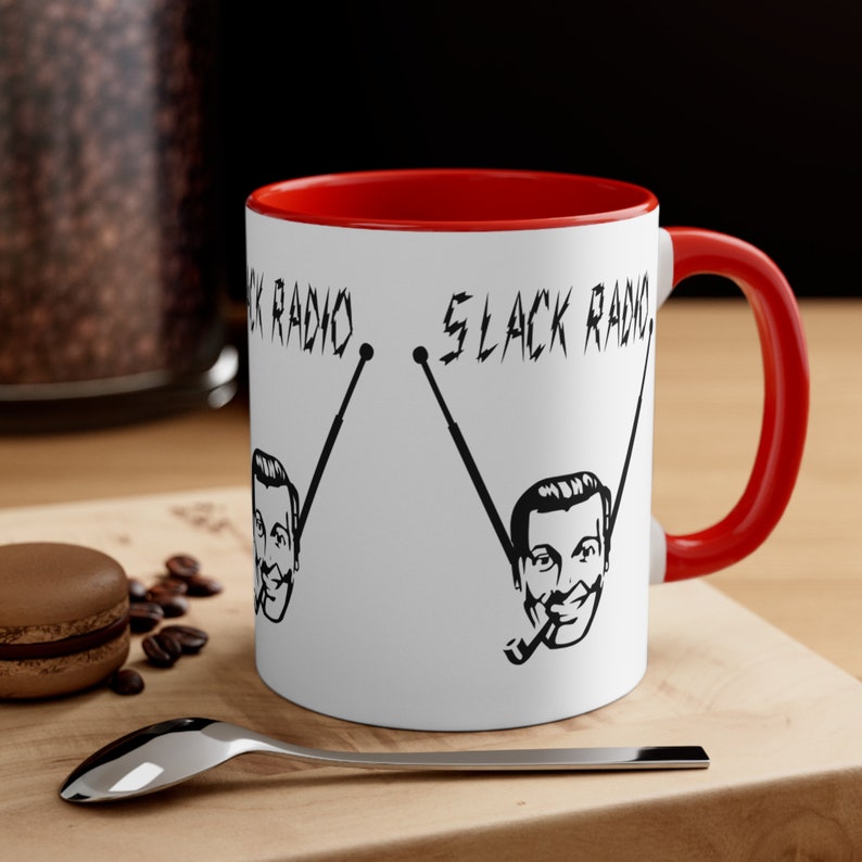 Slack Radio Logo Two Tone Coffee Mug, 11oz