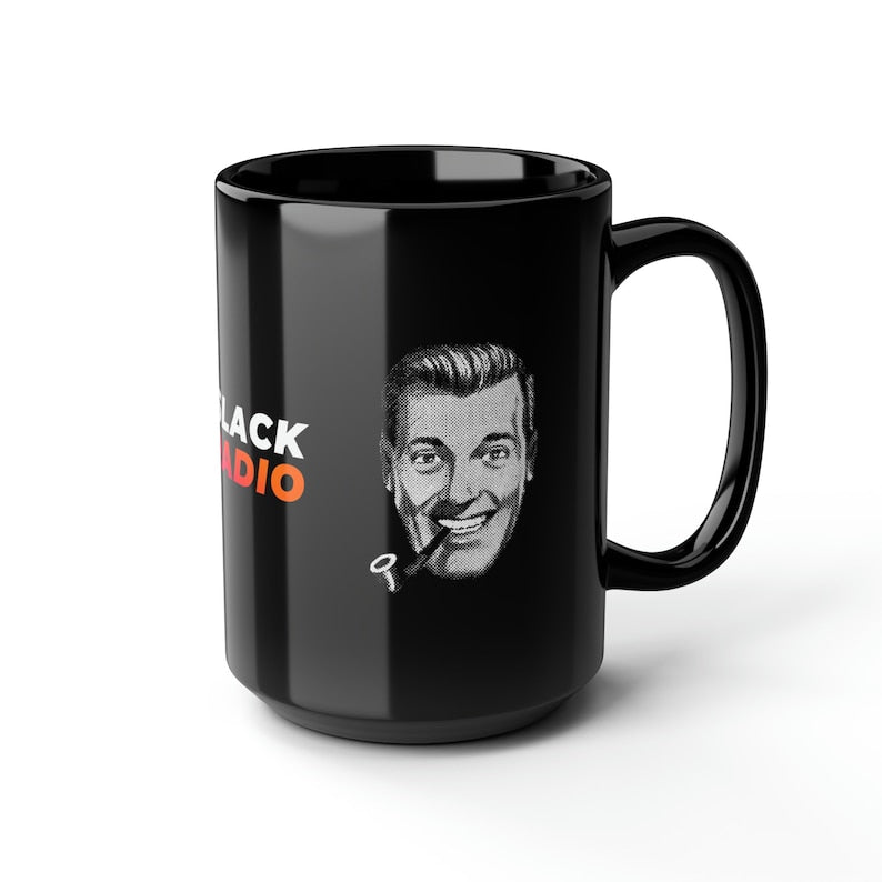 Bob & Connie Dobbs / Slack Radio Black Mug, 15oz