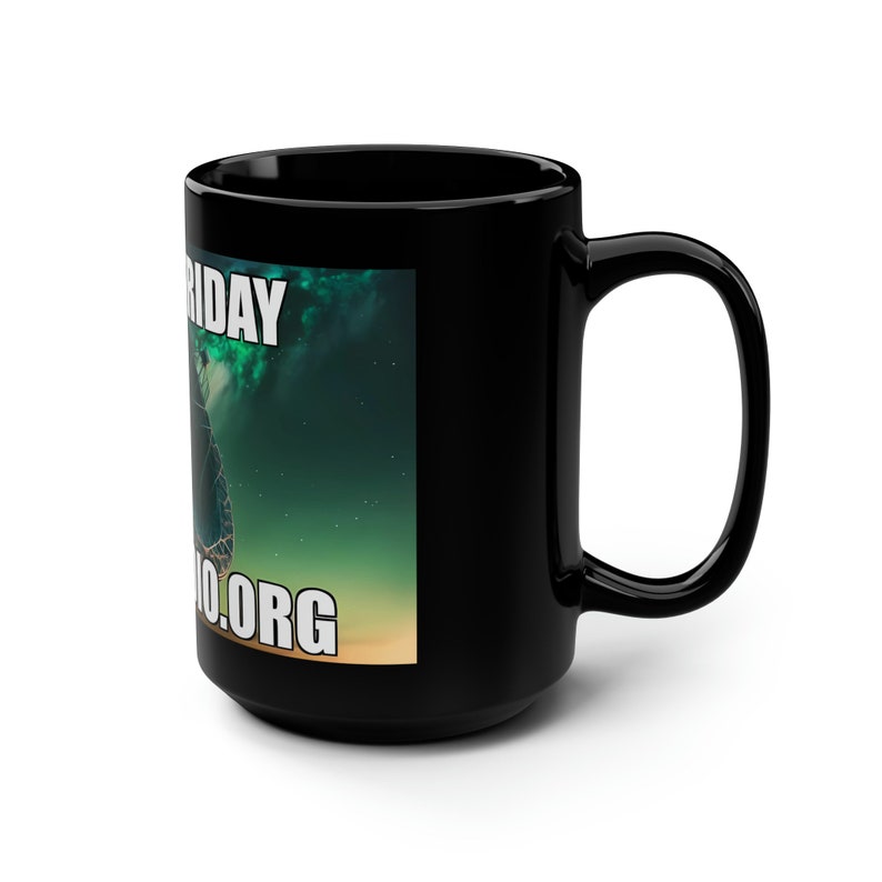 Fergin Friday Black Mug, 15oz