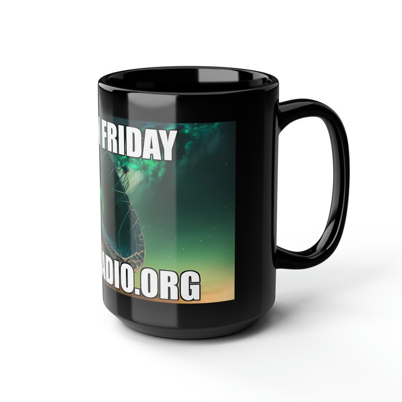 Fergin Friday Black Mug, 15oz