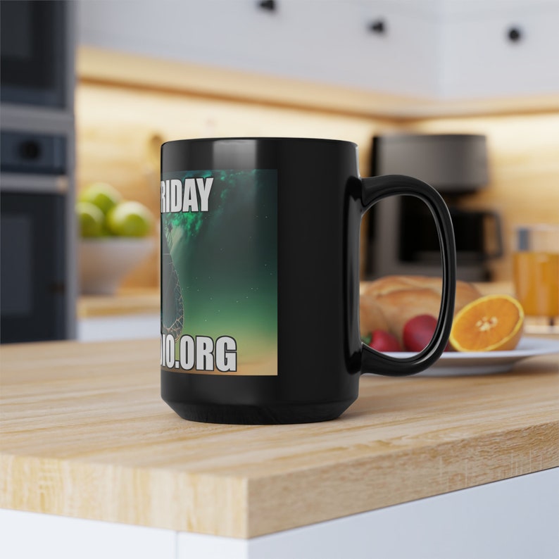 Fergin Friday Black Mug, 15oz