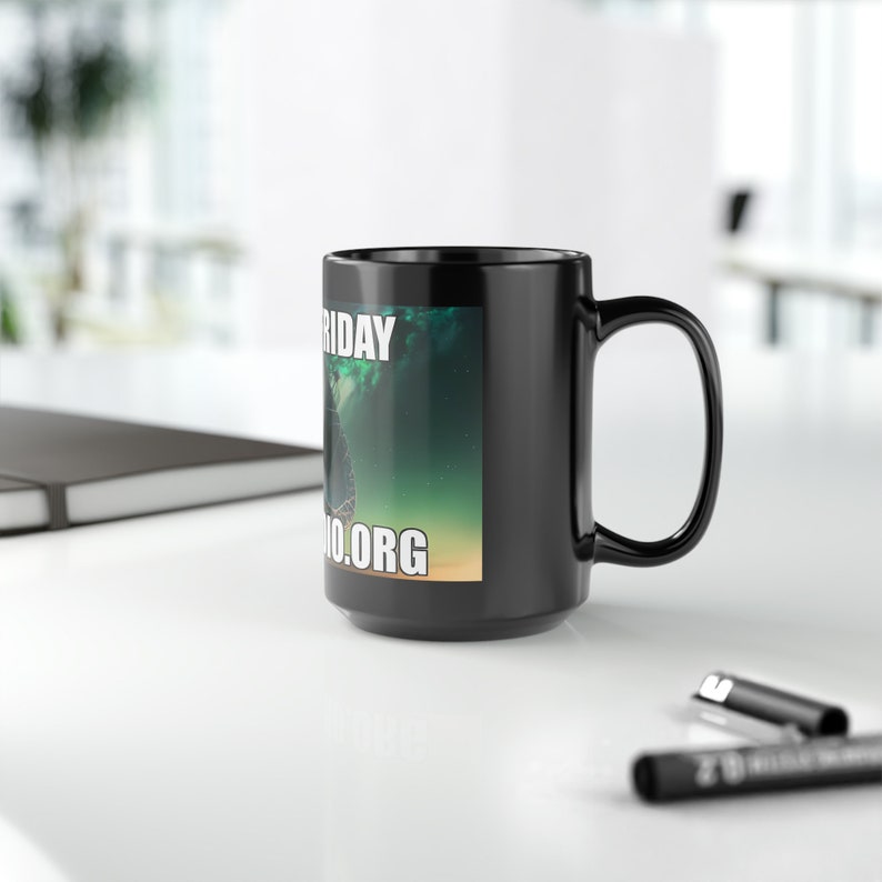 Fergin Friday Black Mug, 15oz