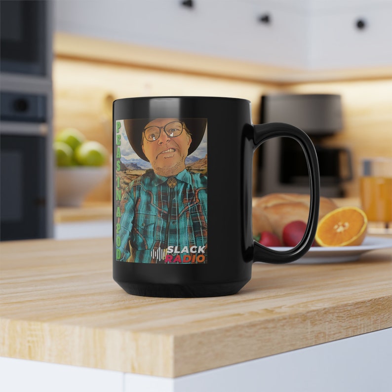 Peas in a Pod 2 / Slack Radio Black Mug, 15oz