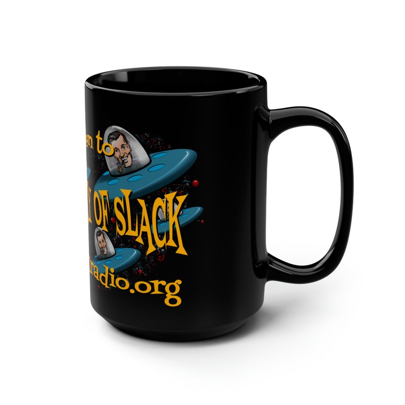The Ministry of Slack 2 Black Mug, 15oz