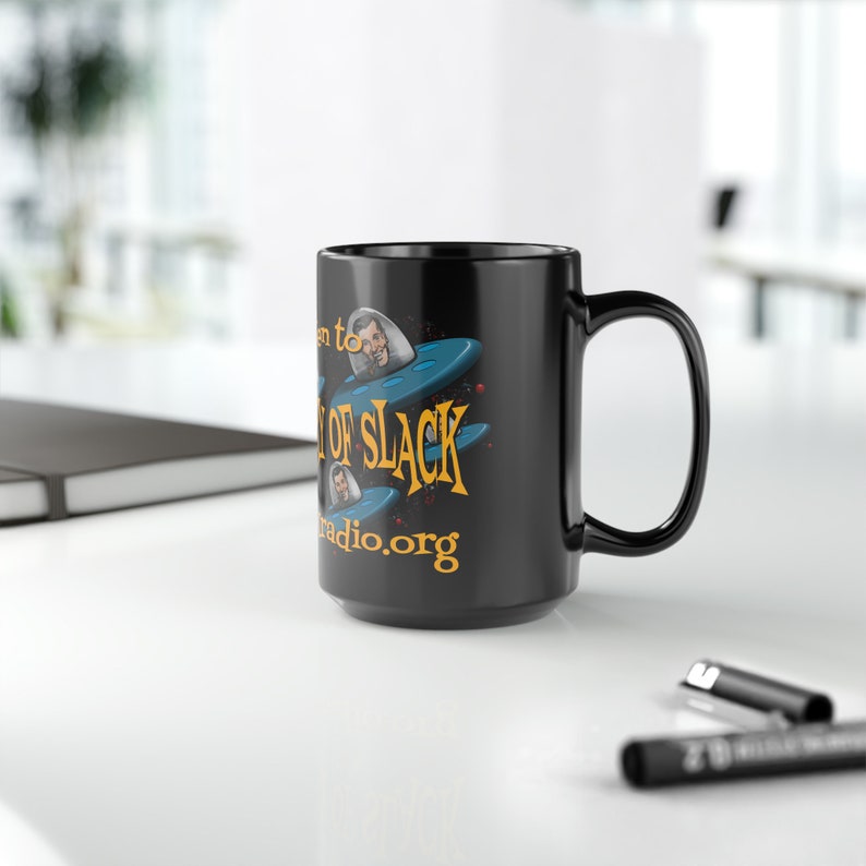 The Ministry of Slack 2 Black Mug, 15oz