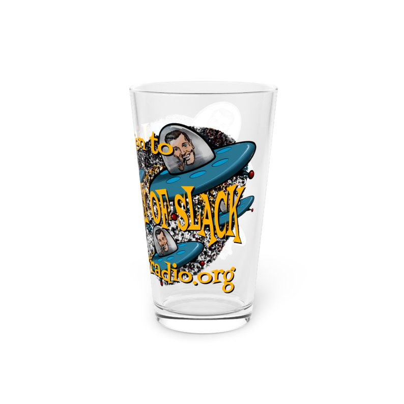 The Ministry of Slack Pint Glass, 16oz