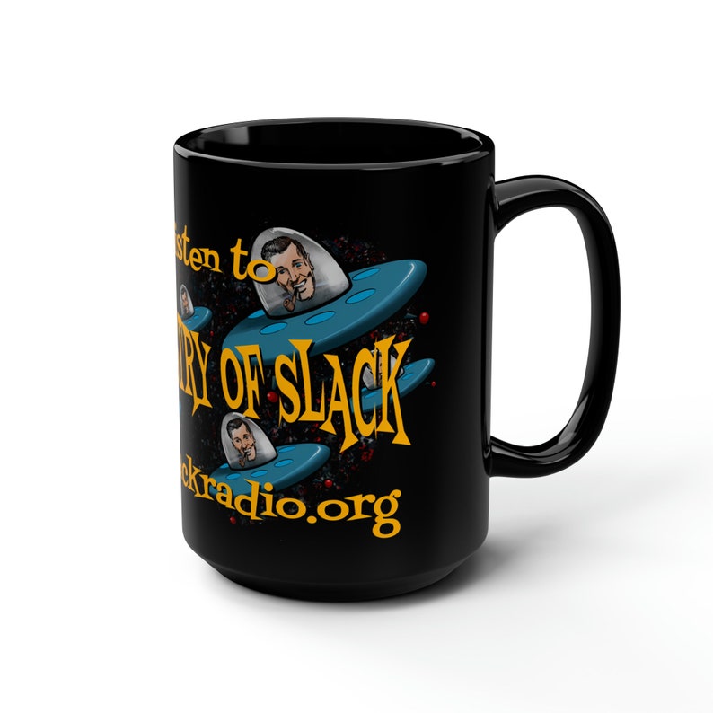 The Ministry of Slack 2 Black Mug, 15oz