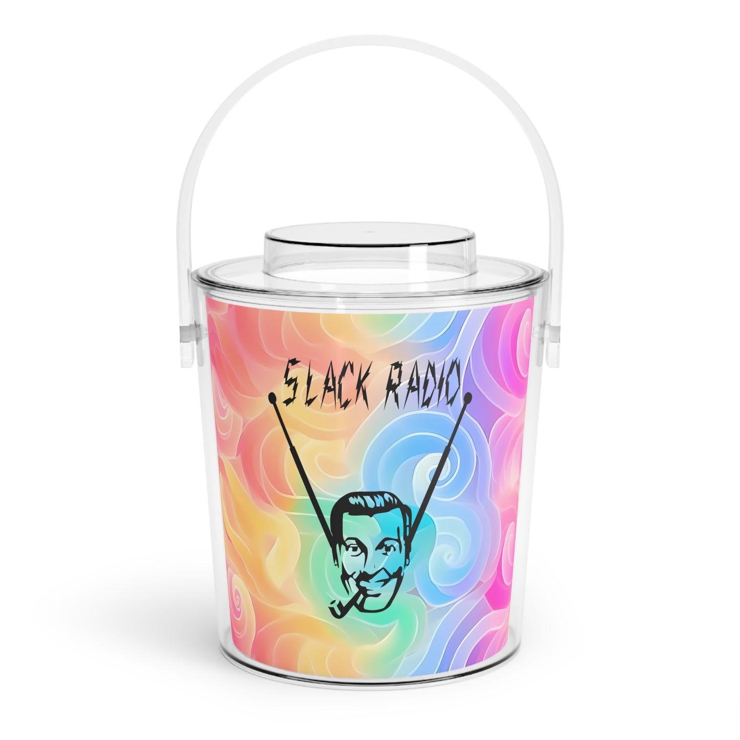 Slack Radio Ice Bucket with Tongs