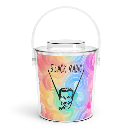 Slack Radio Ice Bucket with Tongs