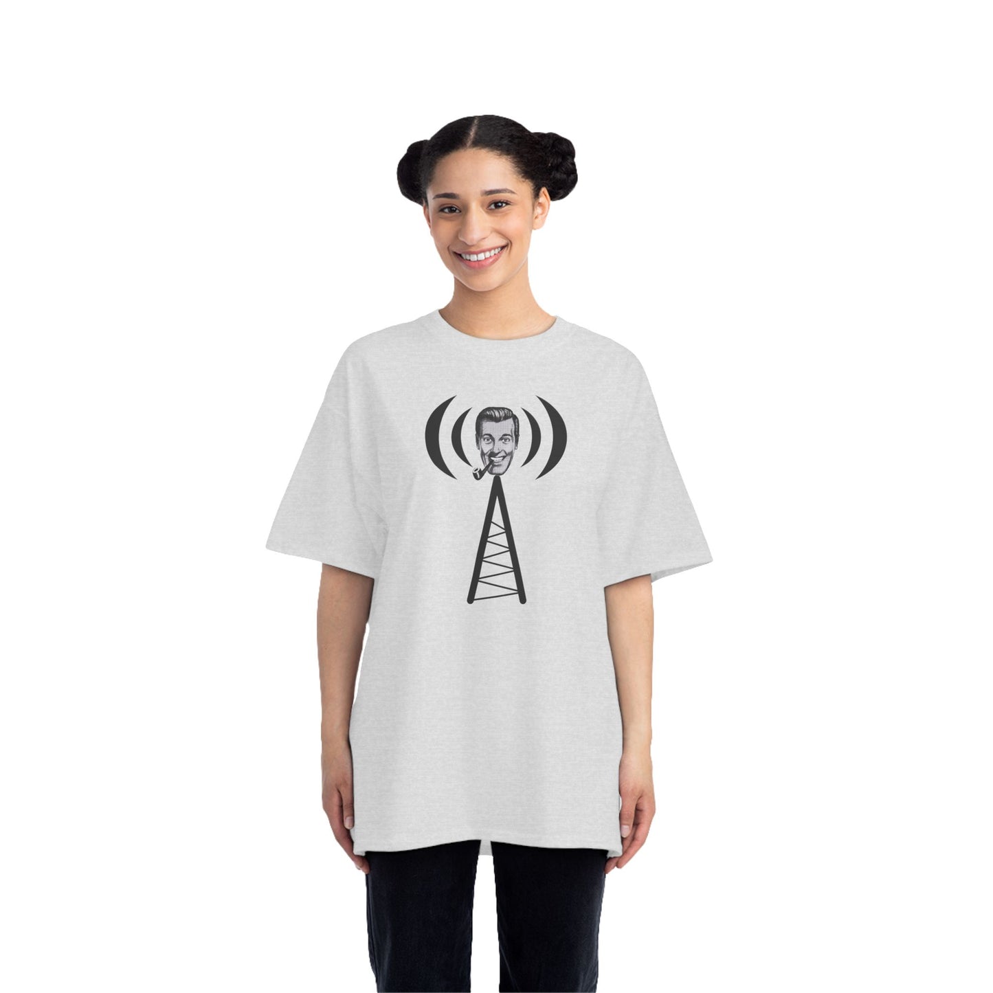 Bob Dobbs / Slack Radio Logo Beefy-T® Short-Sleeve T-Shirt