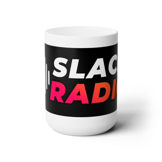 Slack Radio Banner White Ceramic 15oz. Mug