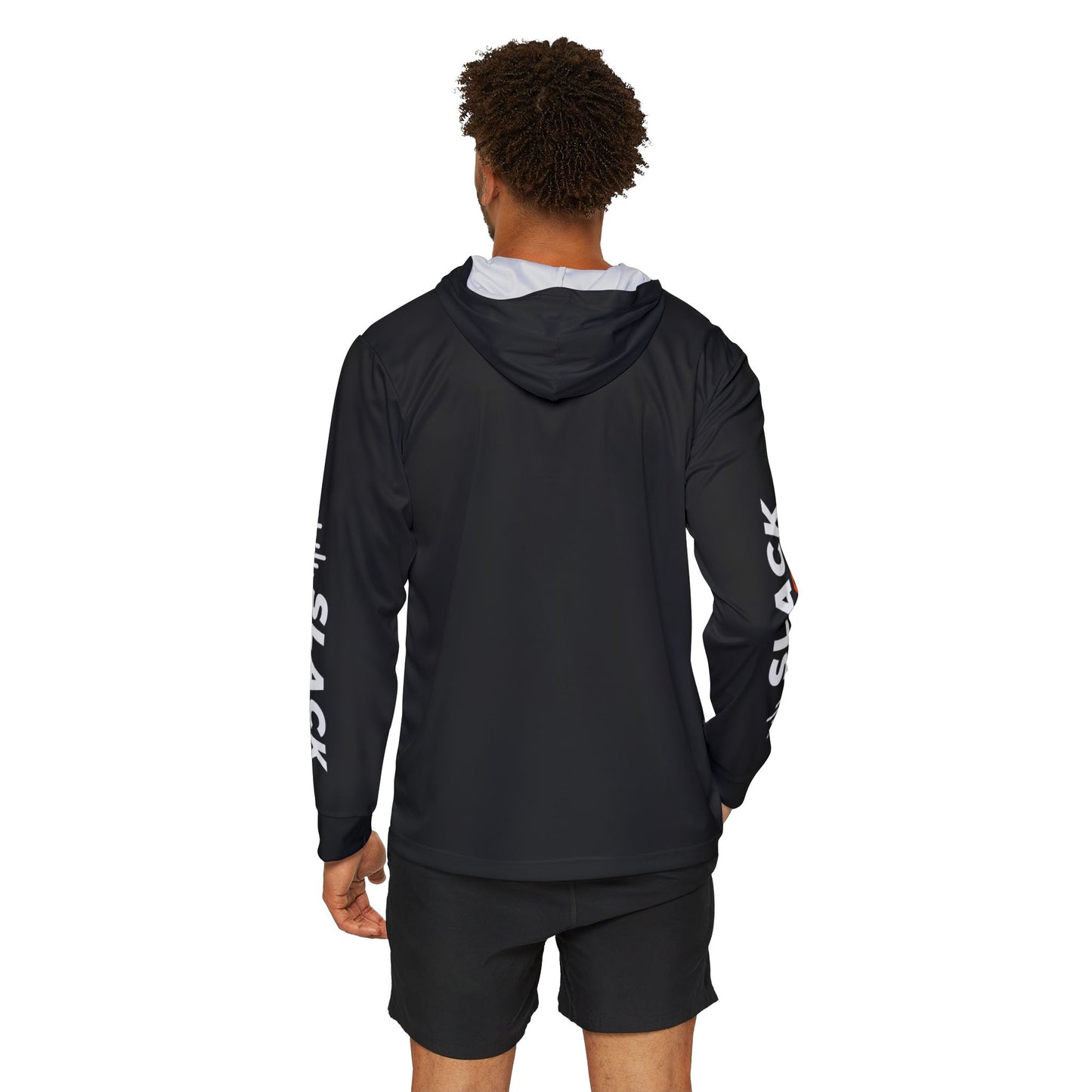 Slack Radio Men's Black Sports Warmup Hoodie