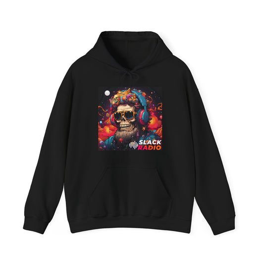 Slack Radio Skull DJ Unisex Heavy Blend™ Hooded Sweatshirt