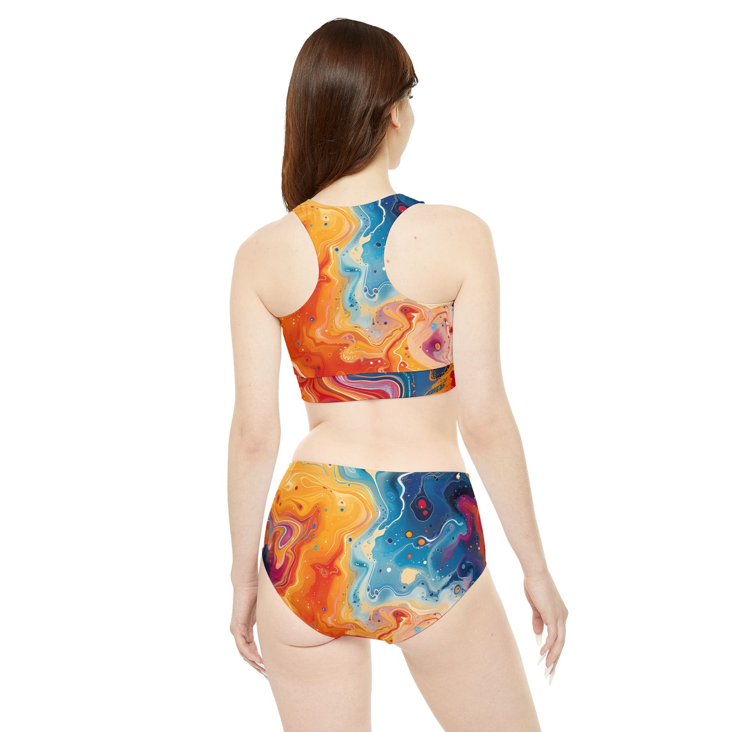 Psychedelic Slack Radio Sporty Bikini Set