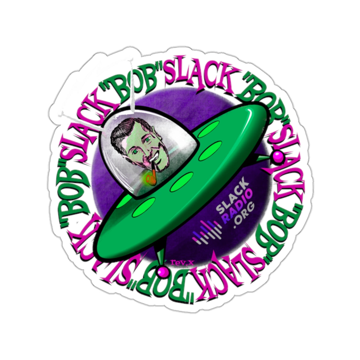 Bob Slack Saucer Kiss-Cut Stickers