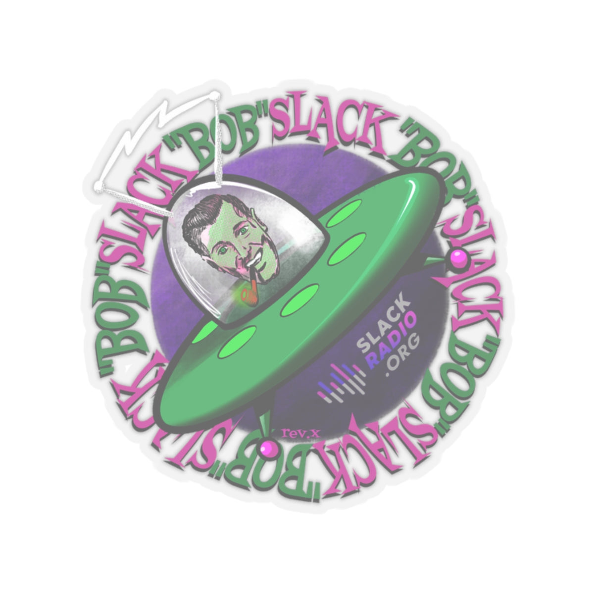 Bob Slack Saucer Kiss-Cut Stickers