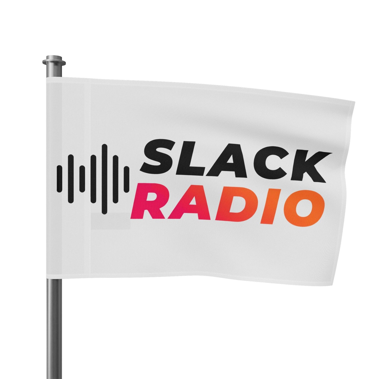 White Slack Radio Flag