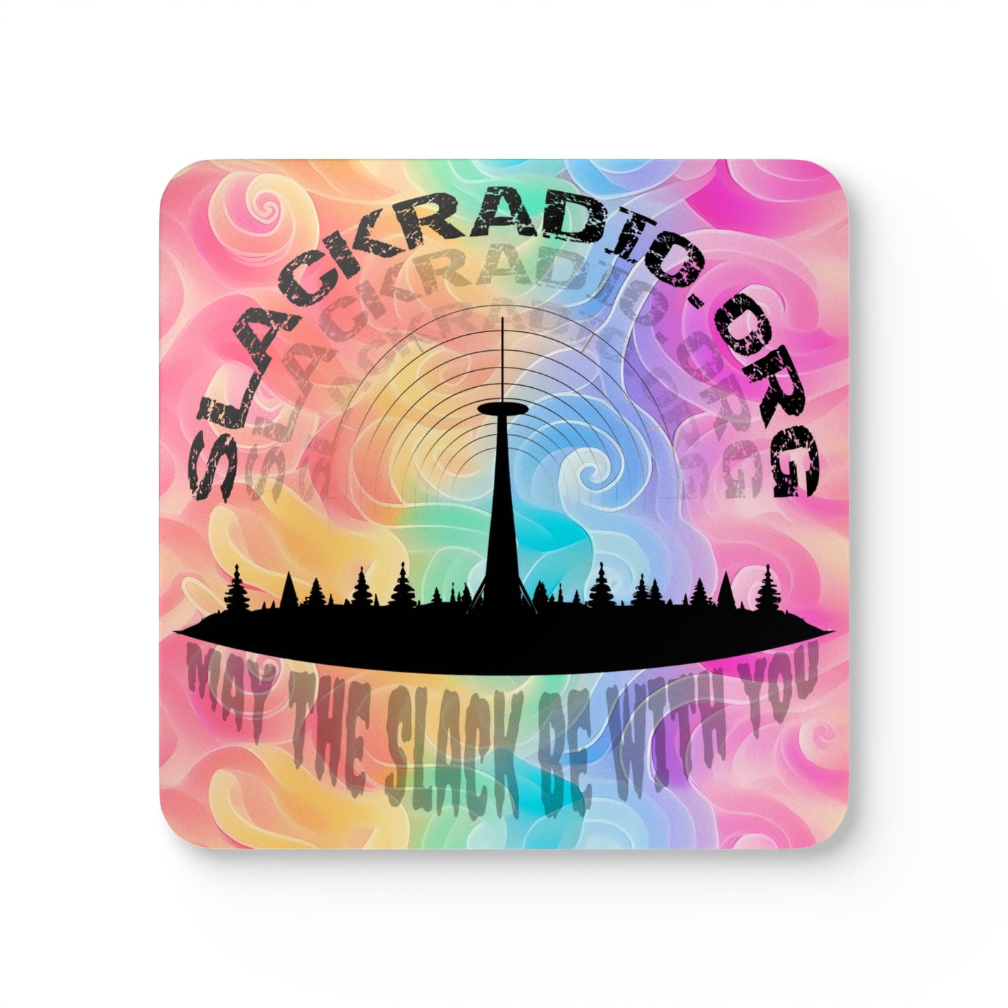 Slack Radio Corkwood Coaster Set