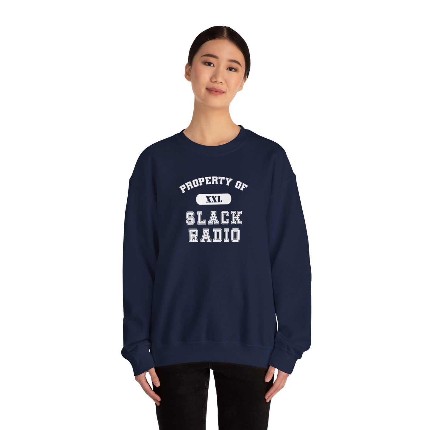 Property of Slack Radio Unisex Heavy Blend™ Crewneck Sweatshirt