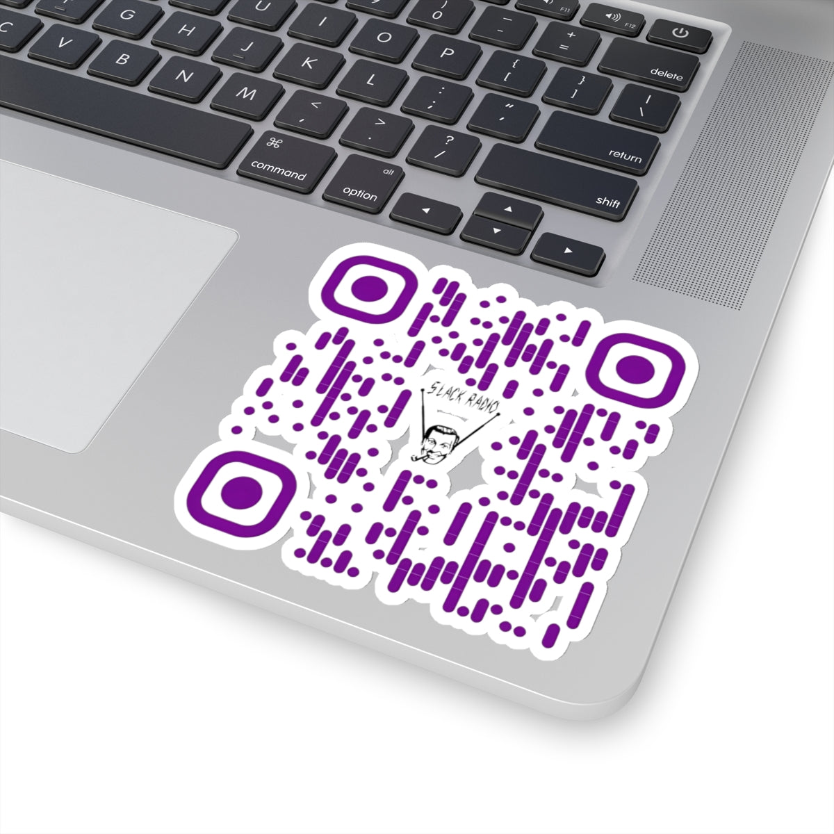 Slack Radio QR Code Kiss-Cut Stickers