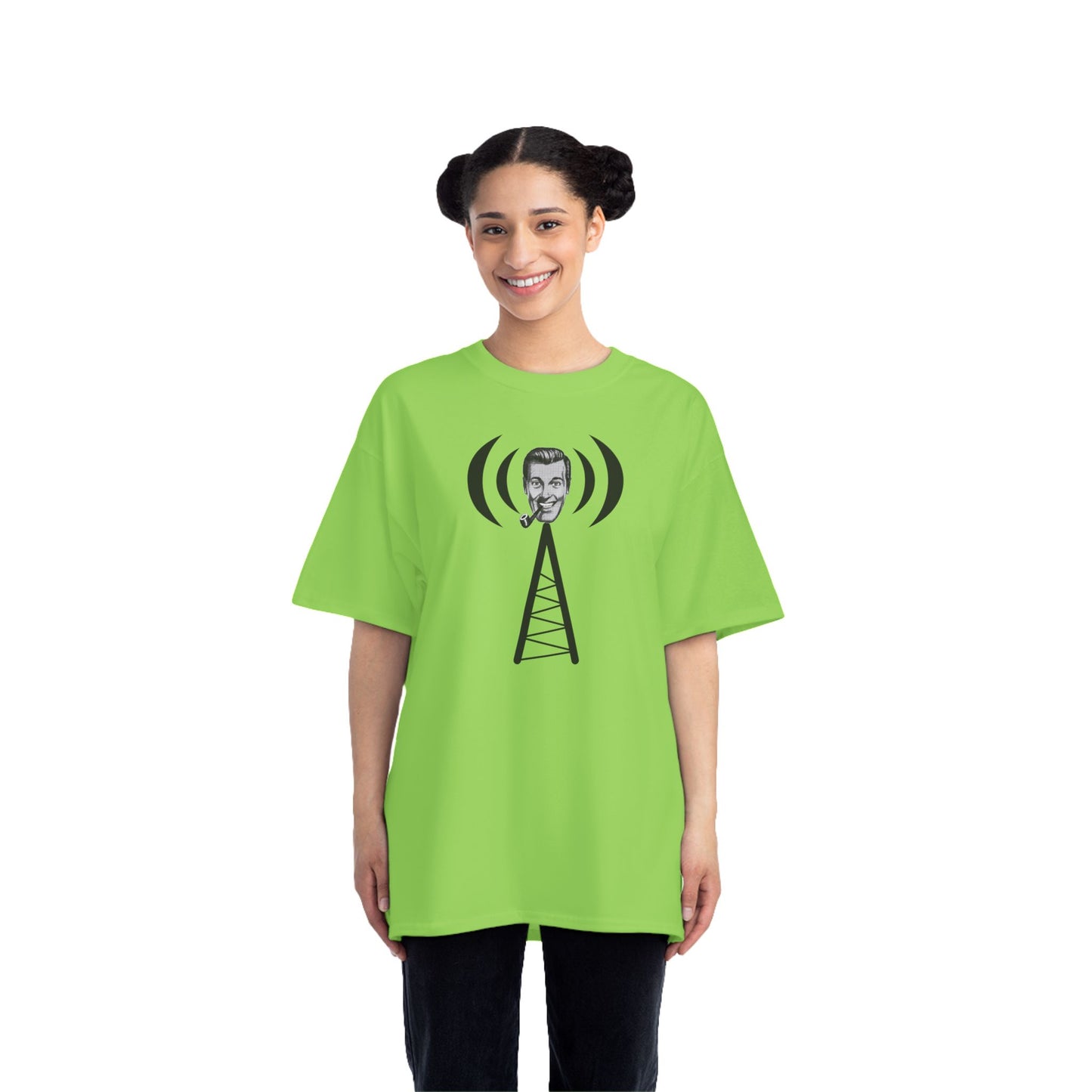 Bob Dobbs / Slack Radio Logo Beefy-T® Short-Sleeve T-Shirt