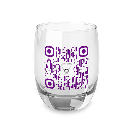 Slack Radio QR Code Whiskey Glass