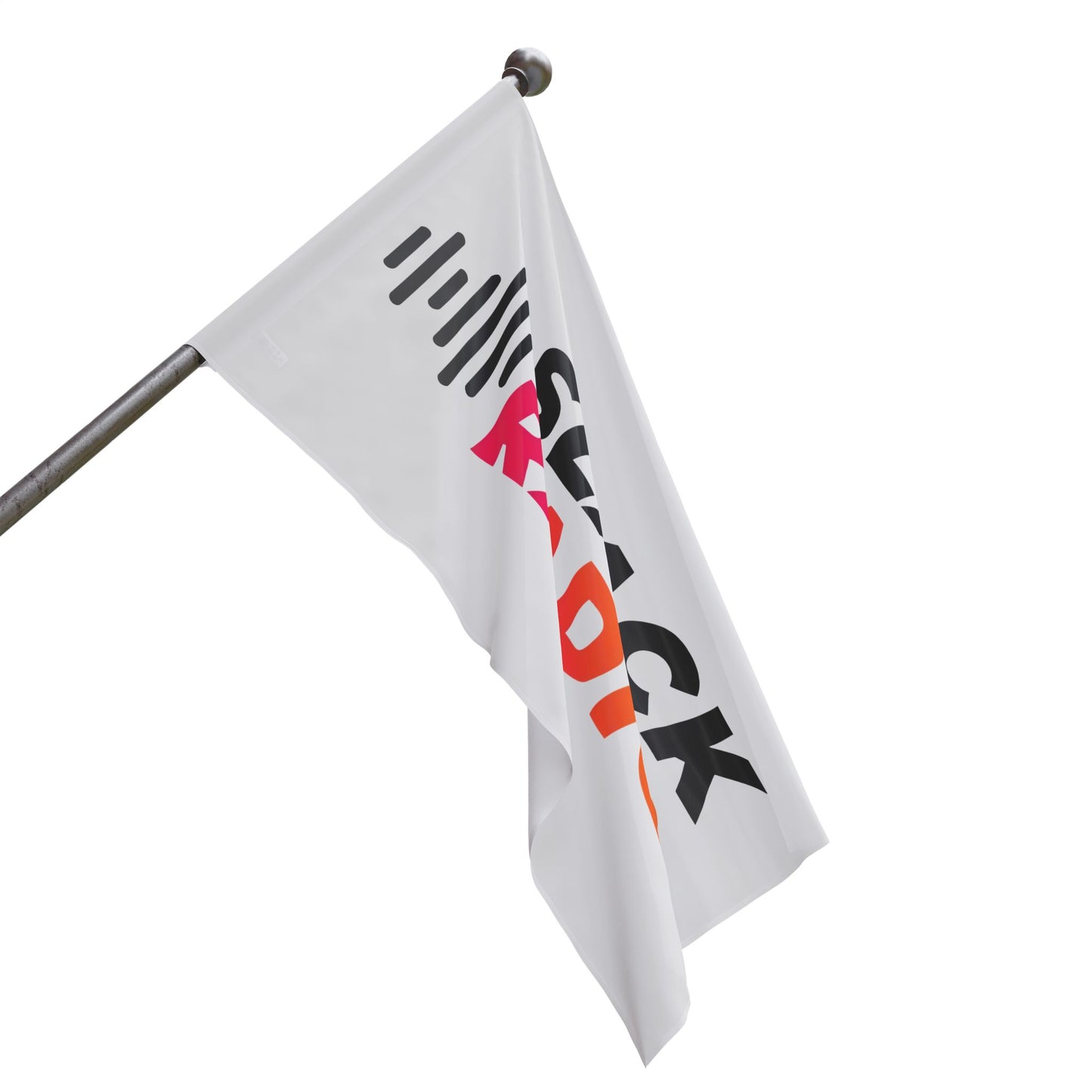 White Slack Radio Flag