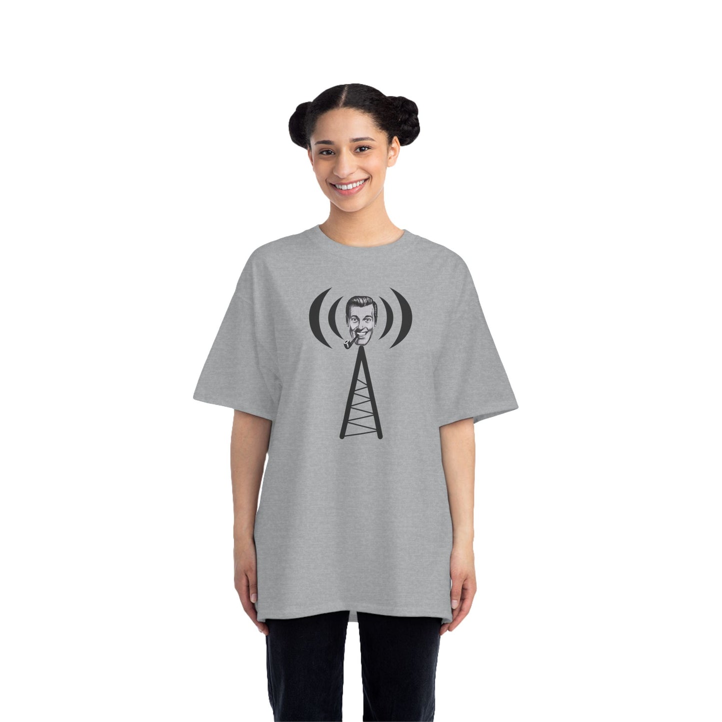 Bob Dobbs / Slack Radio Logo Beefy-T® Short-Sleeve T-Shirt