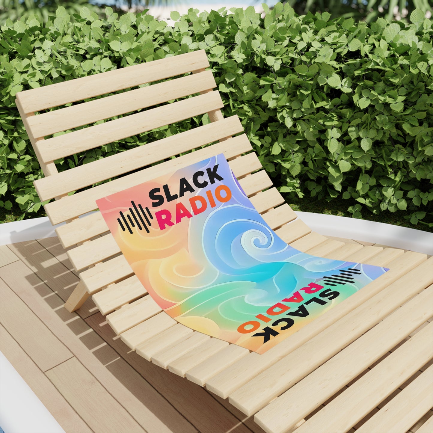 Slack Radio / Rainbow Swirl Beach Towels