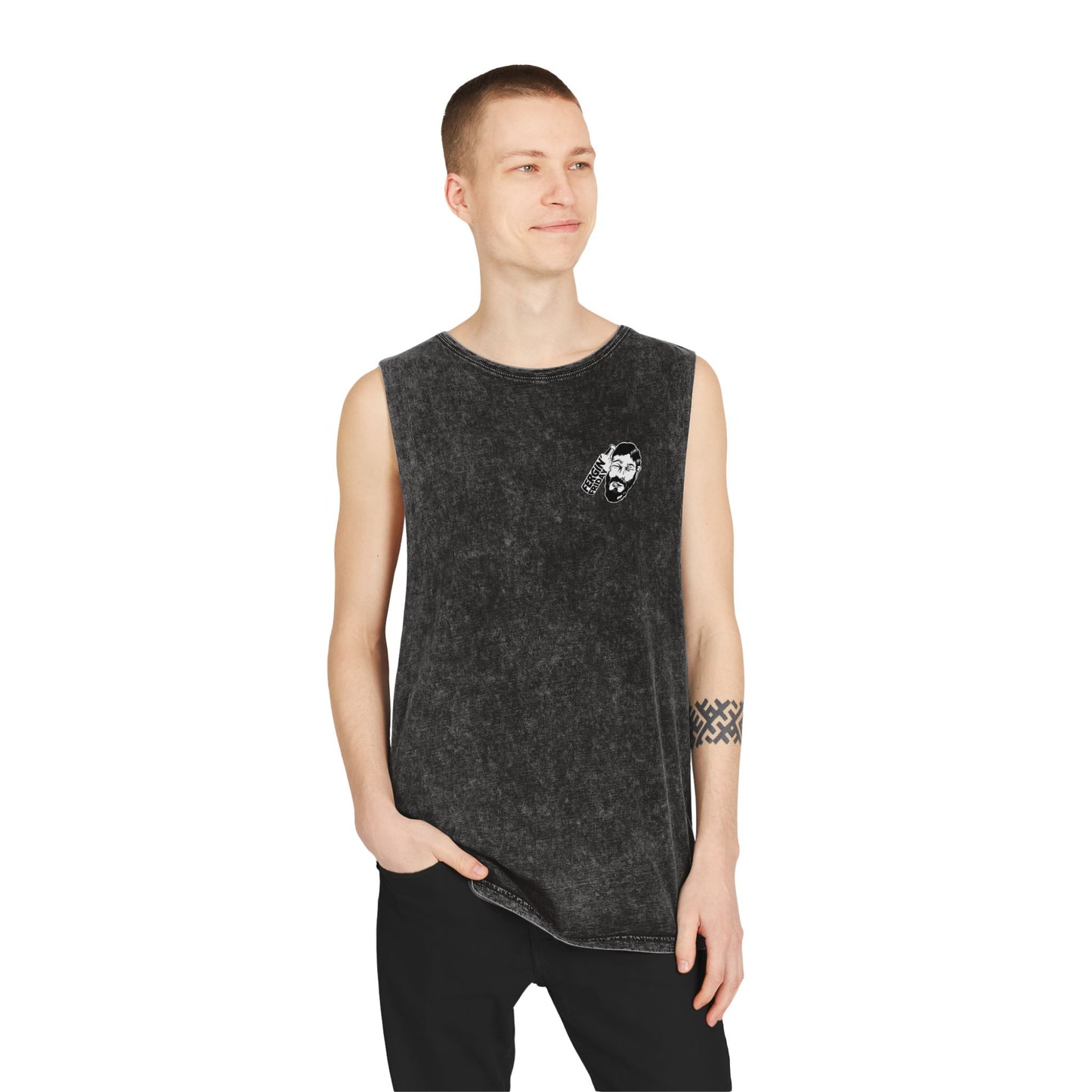 Fergin' Friday / Slack Radio Logo Unisex Stonewash Tank Top