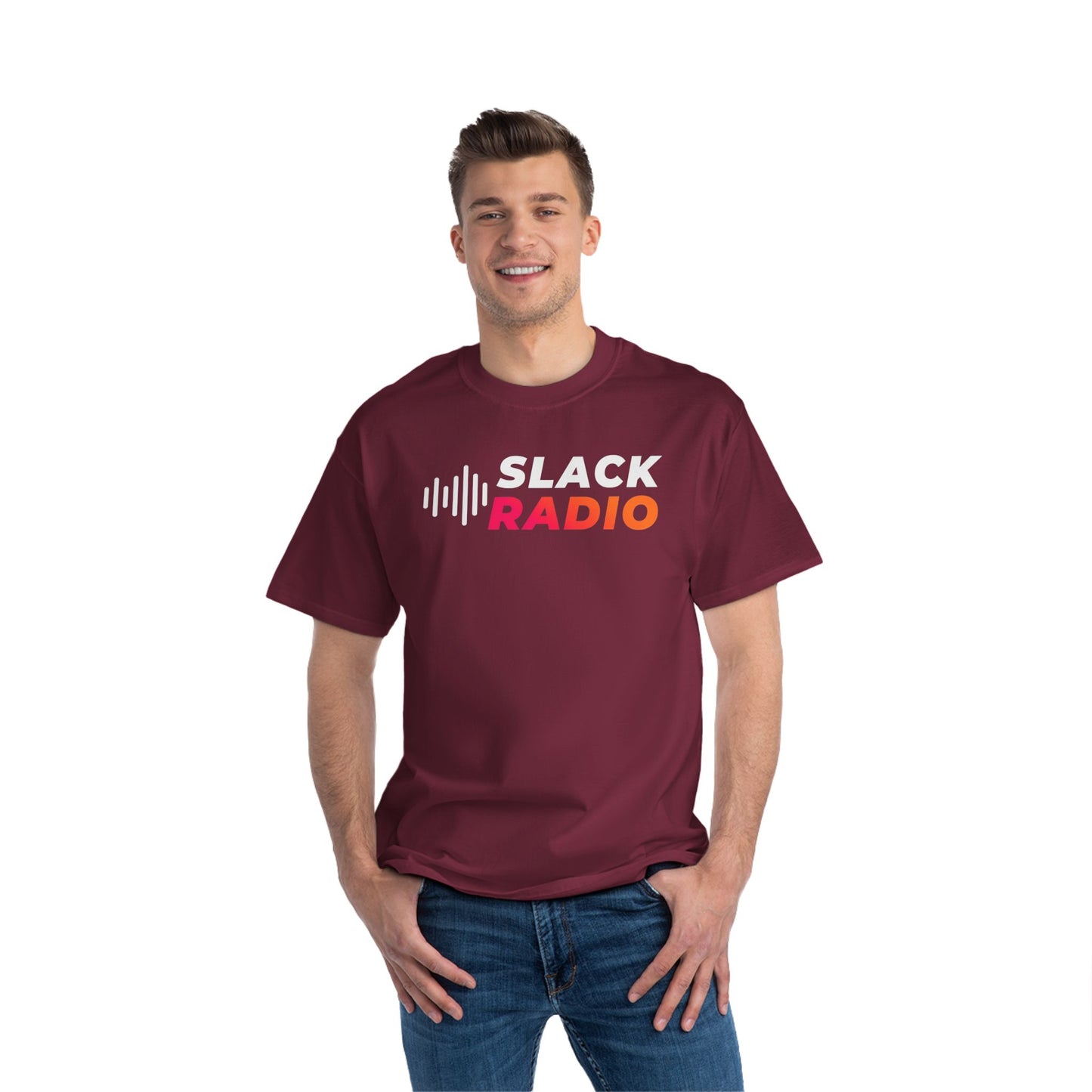 Slack Radio Logo 2 Beefy-T® Short-Sleeve T-Shirt