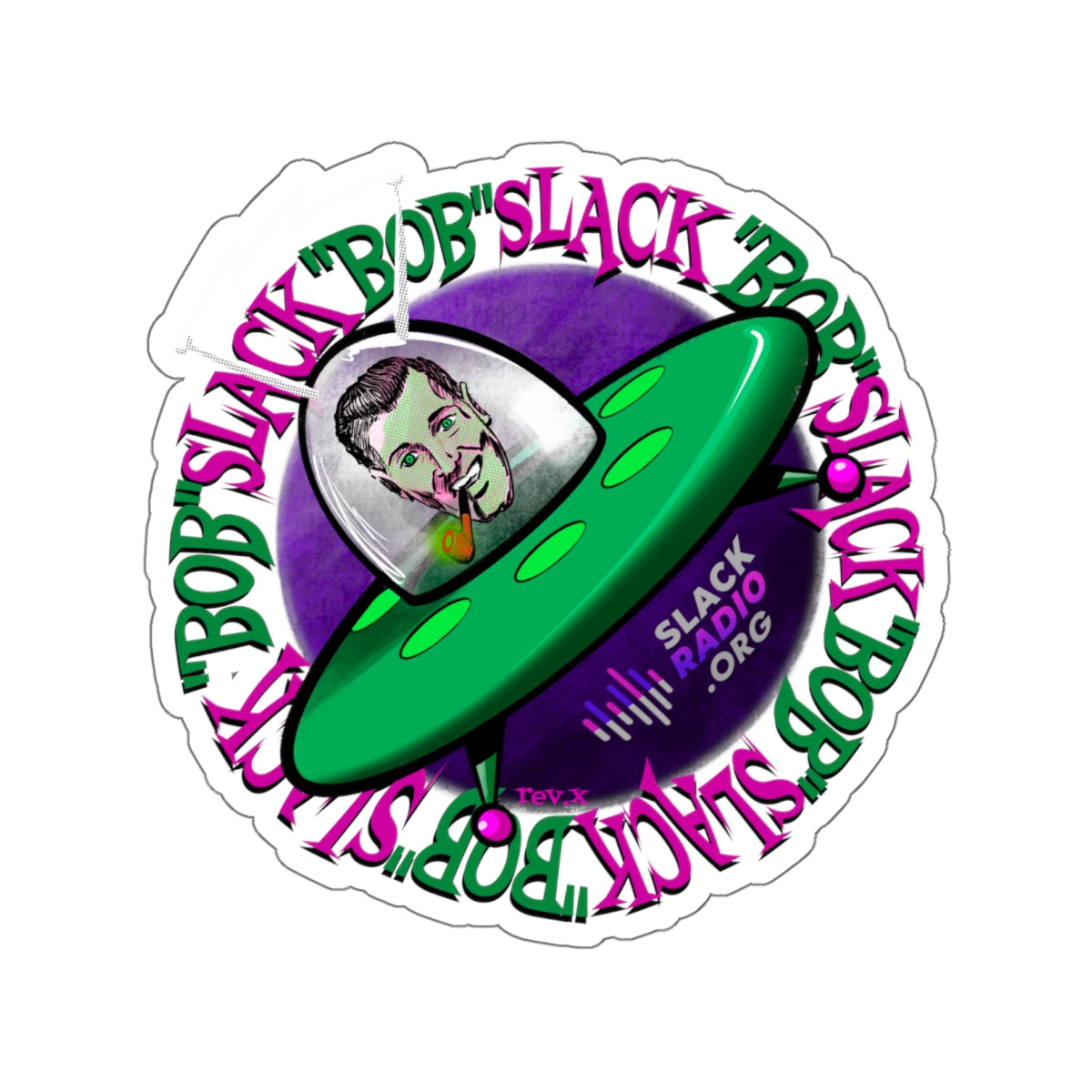 Bob Slack Saucer Kiss-Cut Stickers