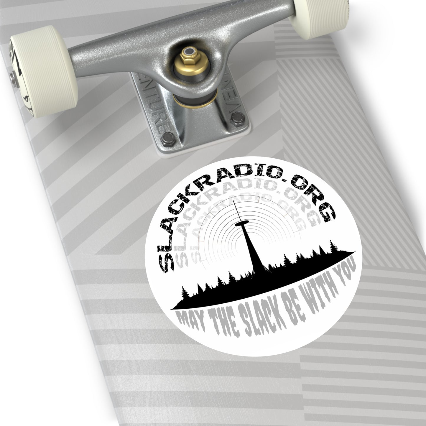 Slack Radio Logo 2 Round Vinyl Stickers