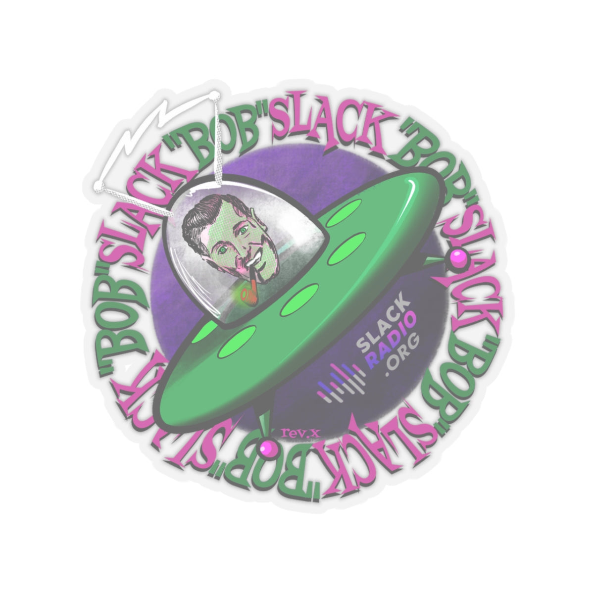 Bob Slack Saucer Kiss-Cut Stickers